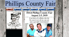 Desktop Screenshot of phillipscountyfair.com