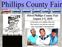 Tablet Screenshot of phillipscountyfair.com